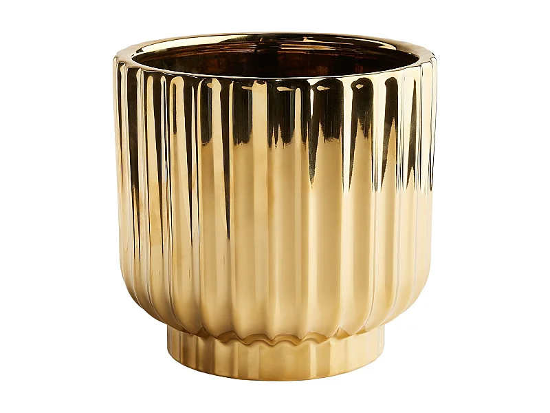 Cache pot Veronique Or Moyen 19.5 x 20.5