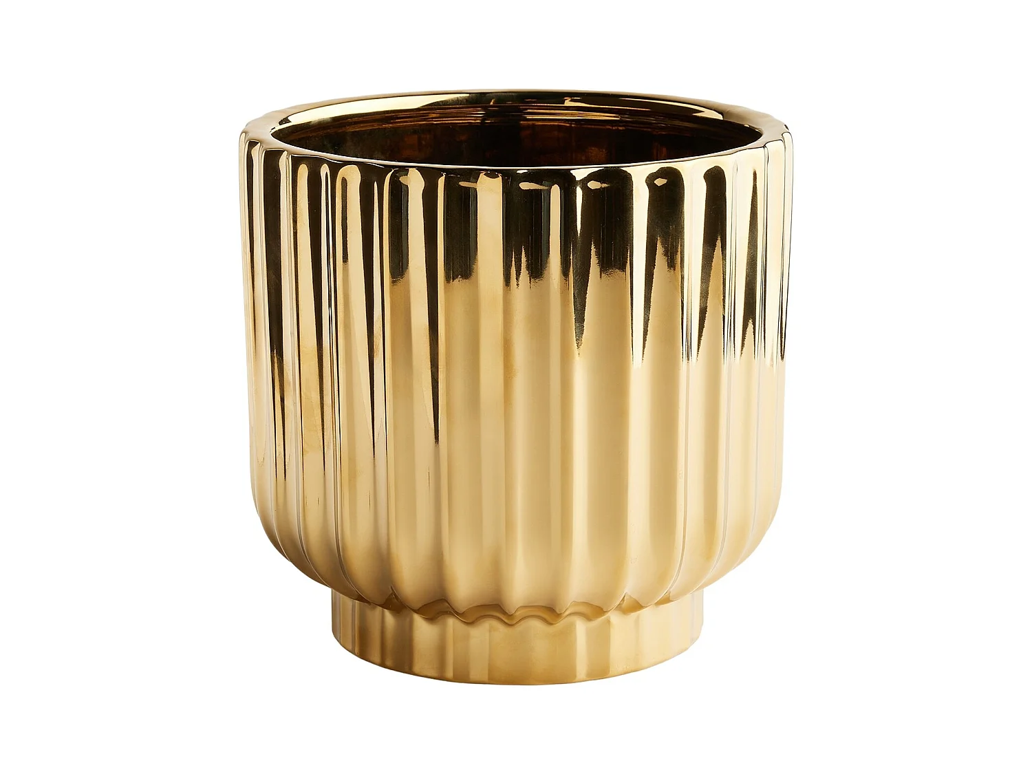 Cache pot Veronique Or Moyen 19.5 x 20.5