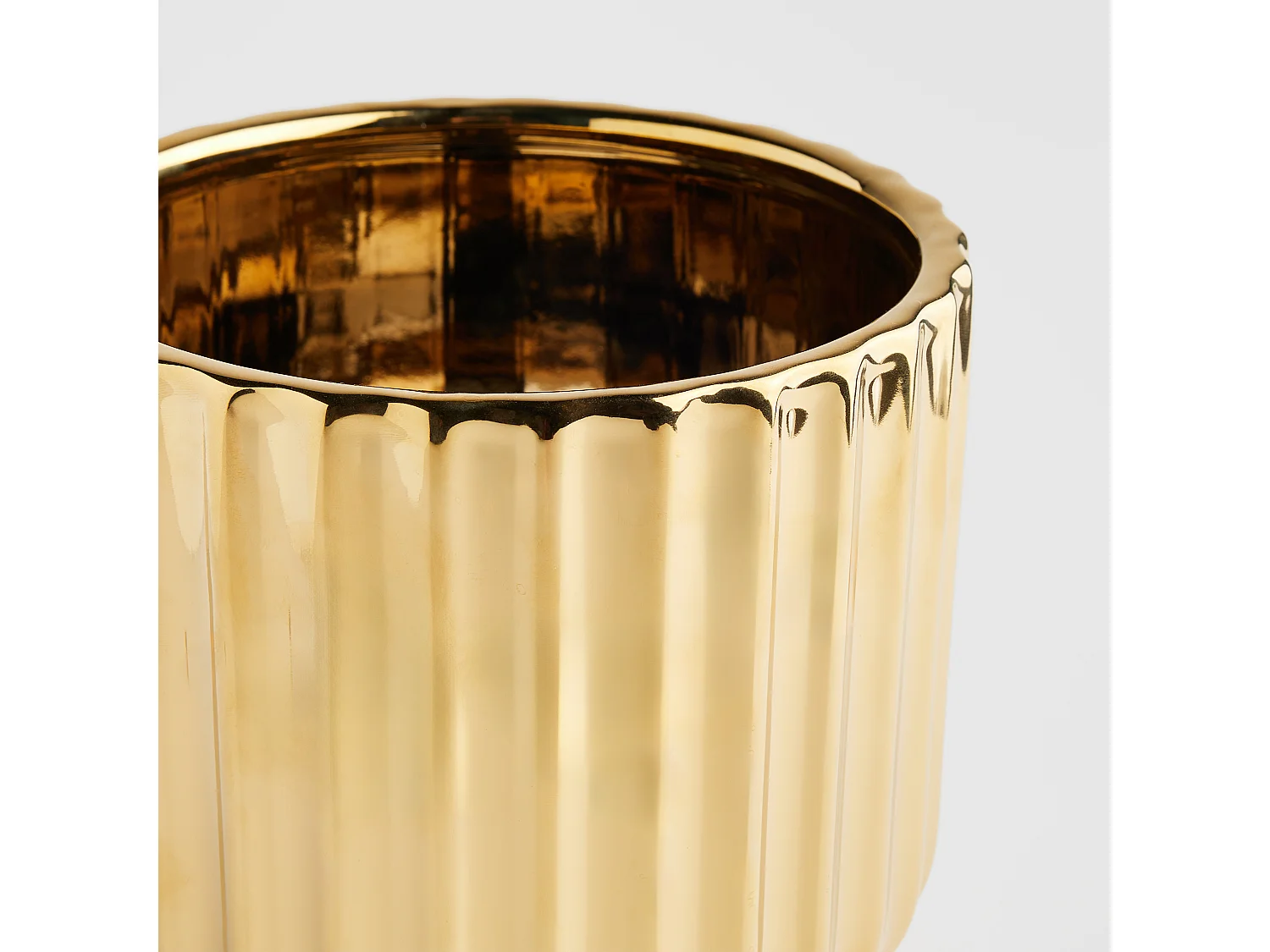 Cache pot Veronique Or Moyen 19.5 x 20.5