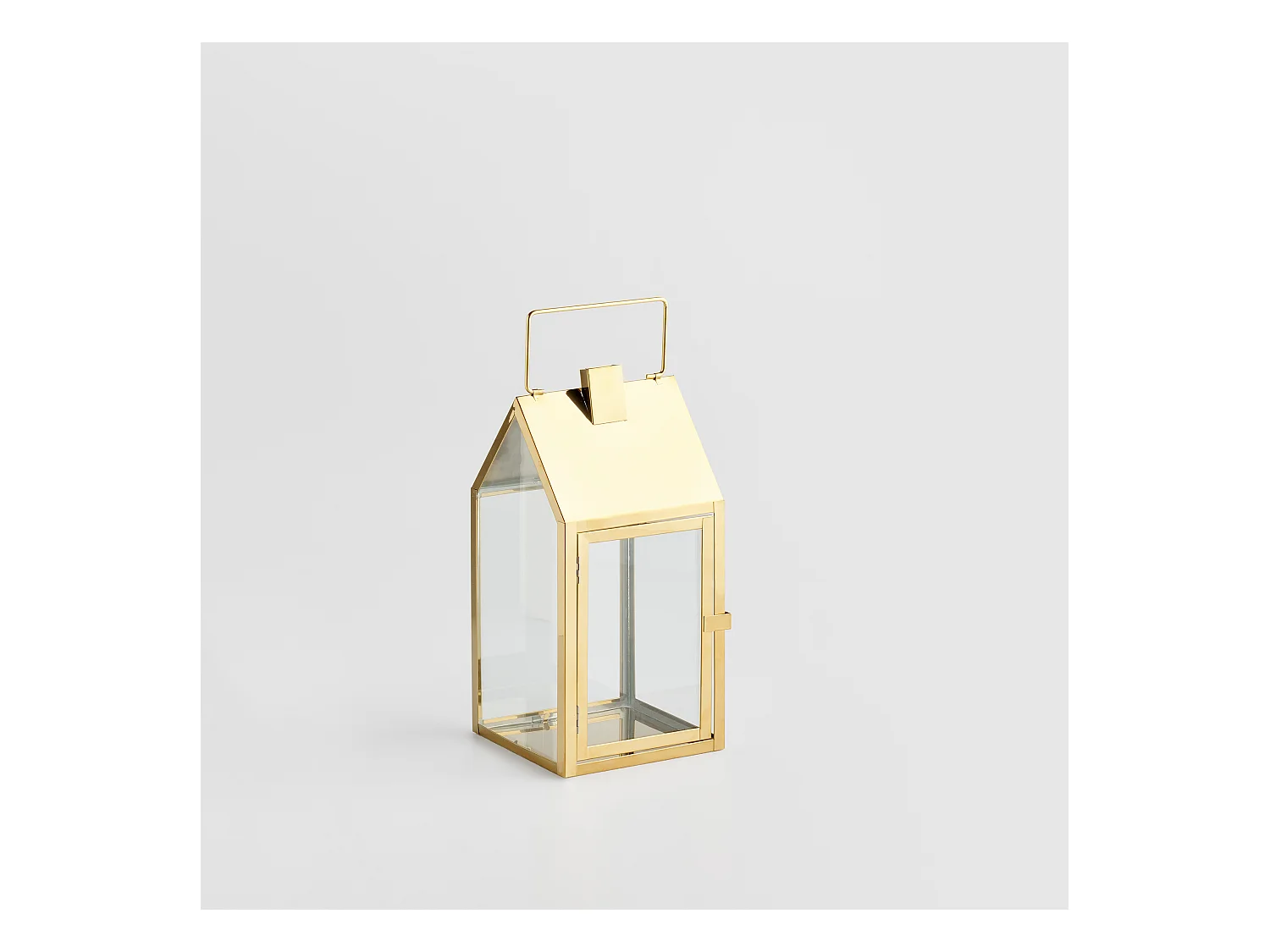 Laterne Echo mittleres Gold 36 x 16.5 x 16.5