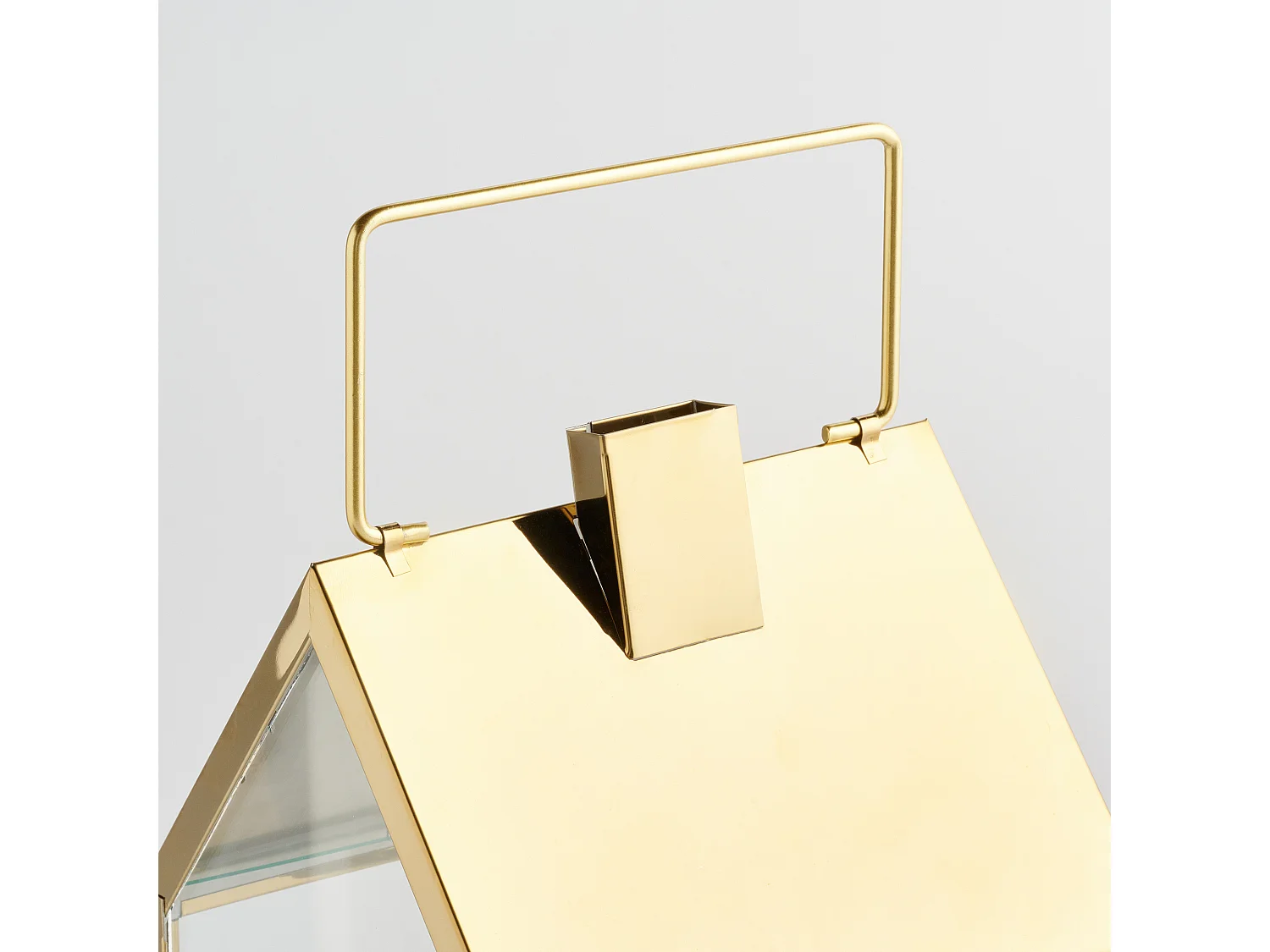 Laterne Echo mittleres Gold 36 x 16.5 x 16.5