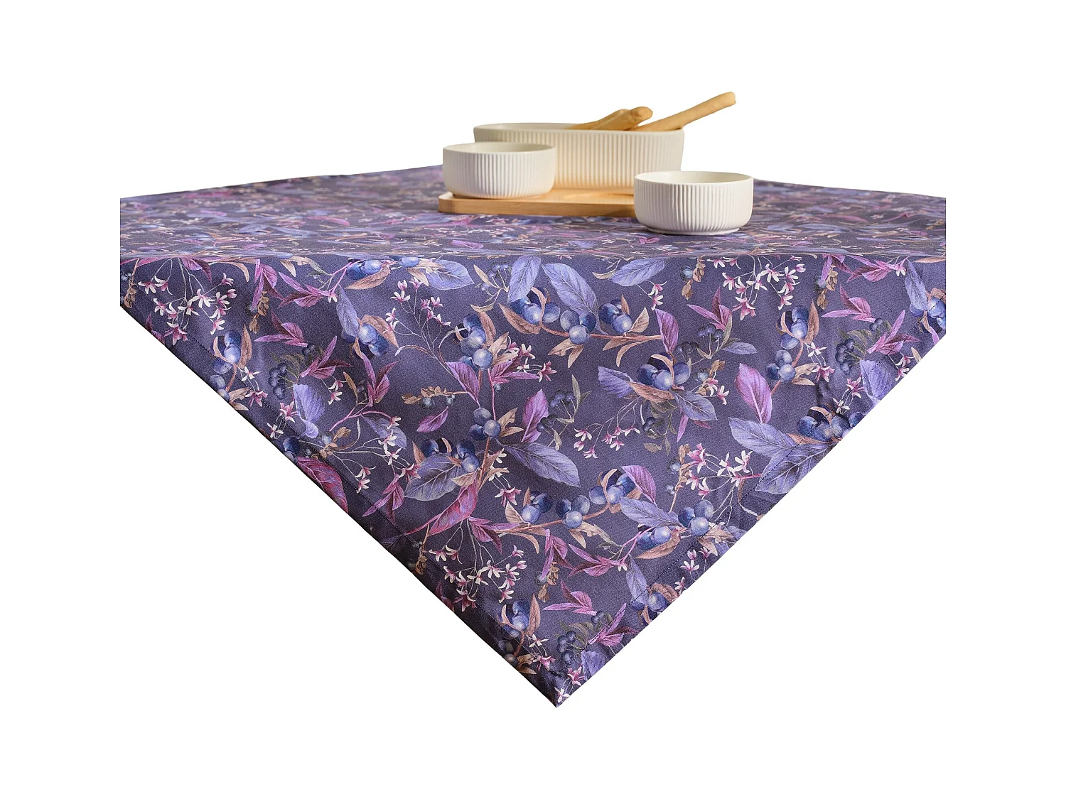 Tischdecke Veriso dunkelviolett 80 x 80