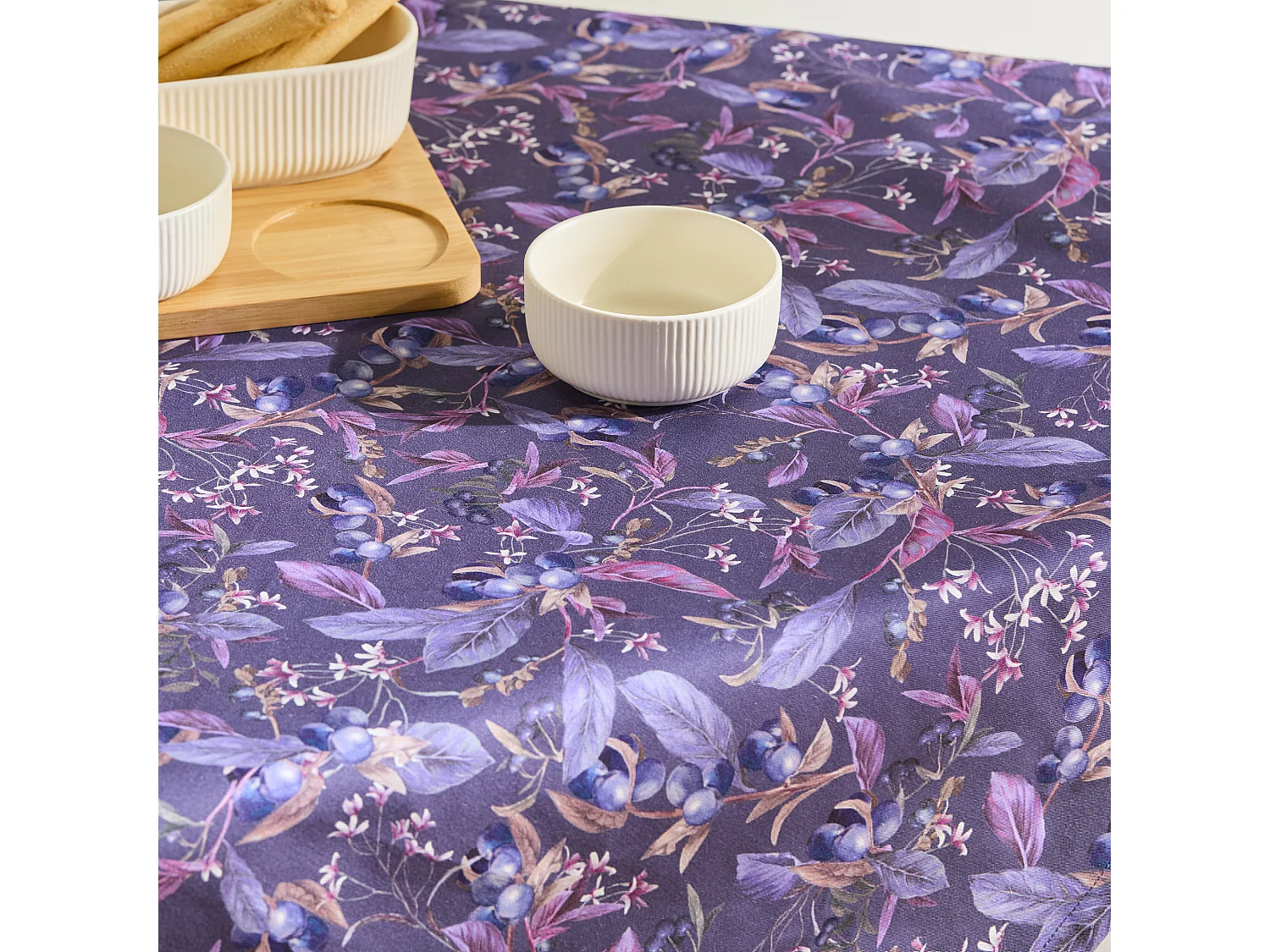 Tischdecke Veriso dunkelviolett 80 x 80