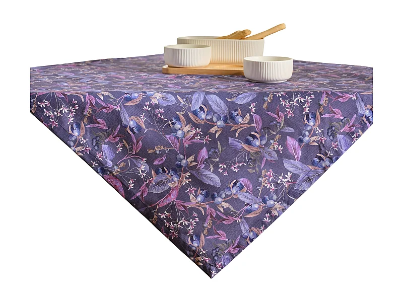 Tischdecke Veriso dunkelviolett 80 x 80