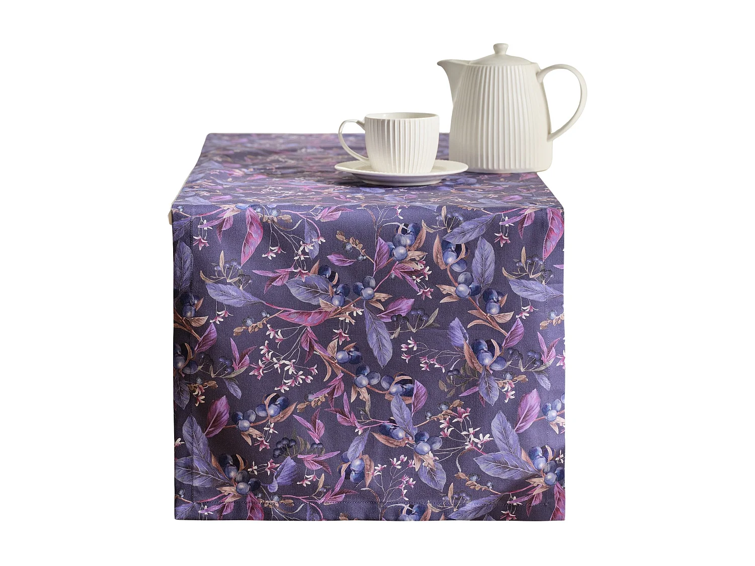 Tischläufer Veriso dunkelviolett 40 x 180