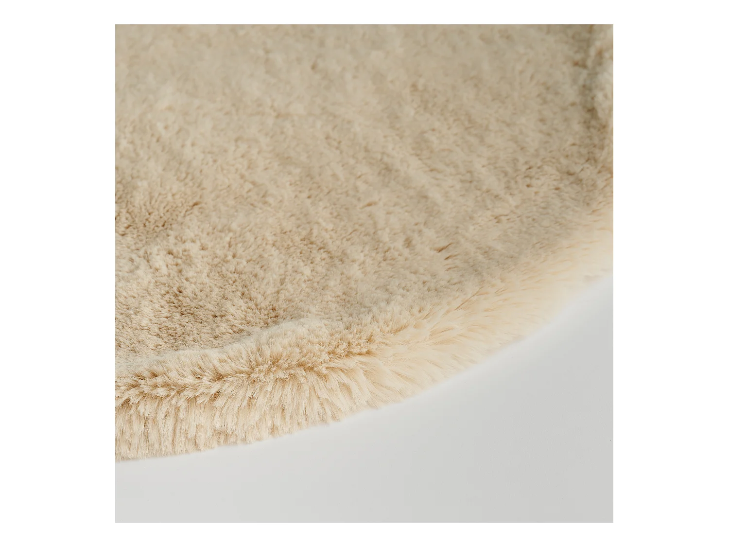 Teppich Trico mittleres Beige 80x80cm