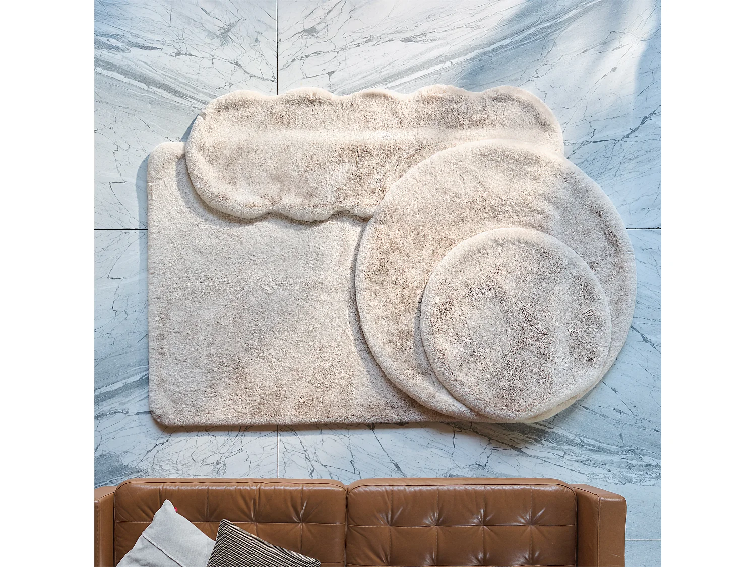 Tapis Trico Beige Moyen 80