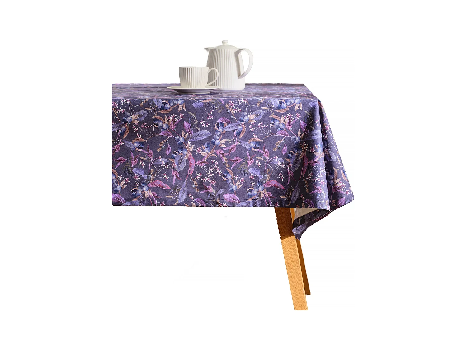 Tischdecke Veriso dunkelviolett 150 x 220