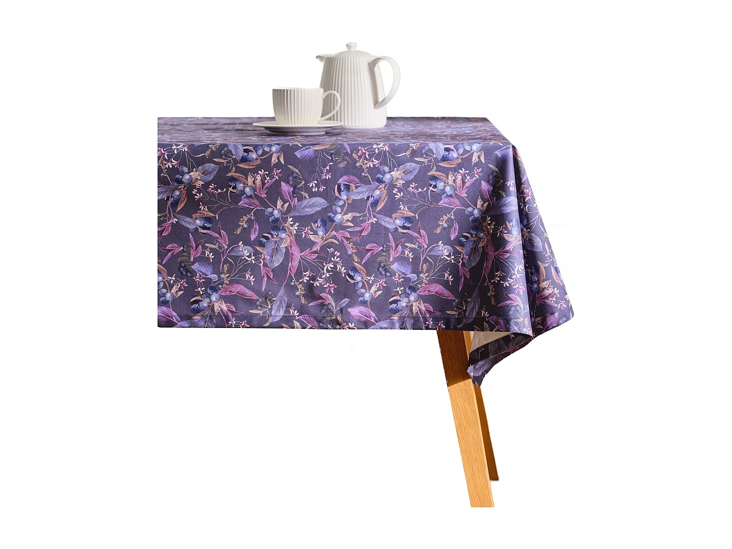 Tischdecke Veriso dunkelviolett 150 x 220