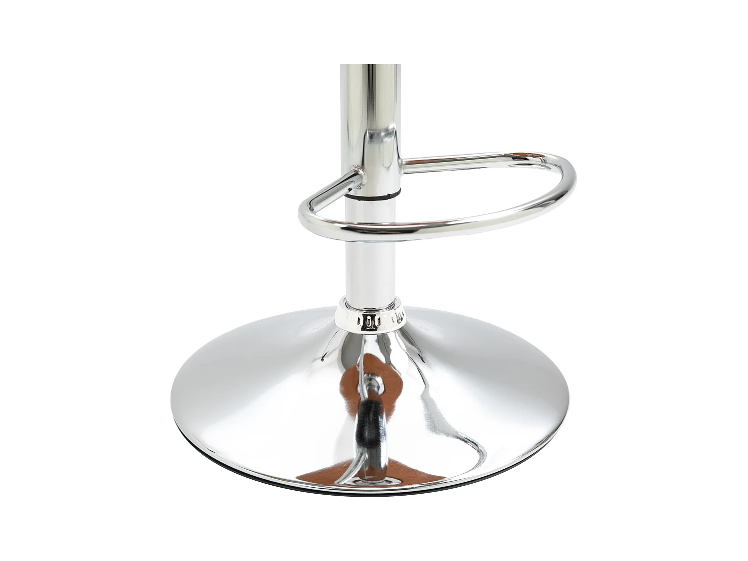 Lot de 2 tabourets de bar, réglables en hauteur, pivotants, avec repose-pieds et dossier, similicuir, noir