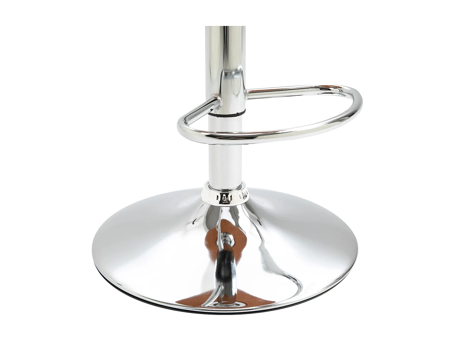 Lot de 2 tabourets de bar, réglables en hauteur, pivotants, avec repose-pieds et dossier, similicuir, noir