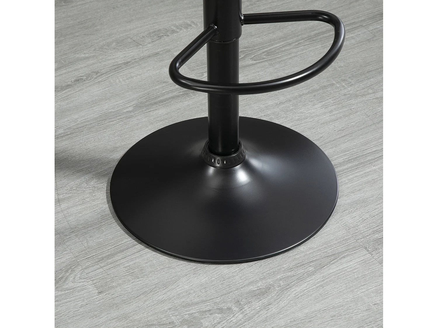 Lot de 2 tabourets de bar, tabourets de bar réglables en hauteur avec dossier, pivotants, similicuir, marron