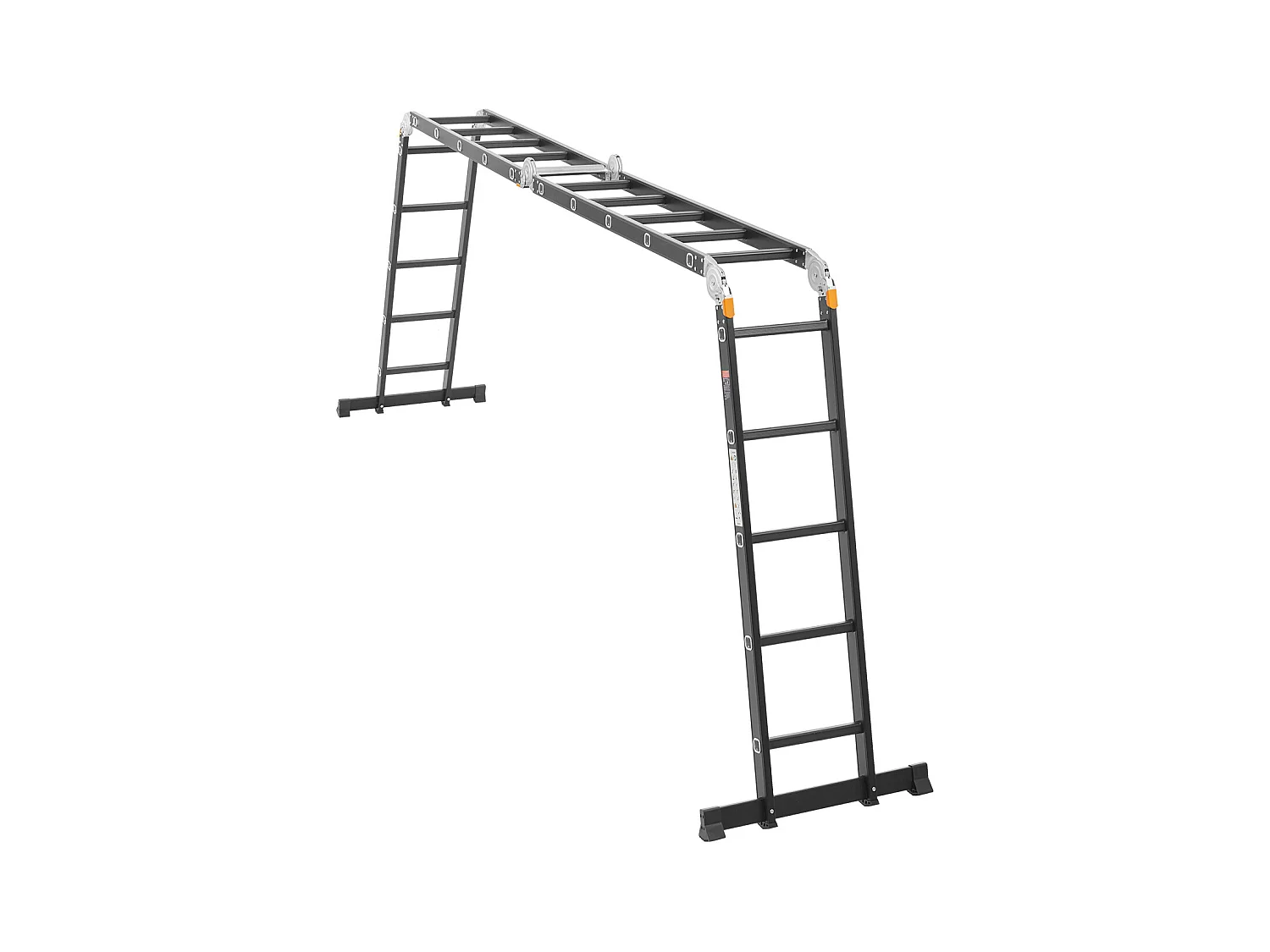 Escada Dobrável Multifuncional SucceBuy 7 em 1, 5 Degraus, Altura de Alcance de 5,8 m, para Trabalho