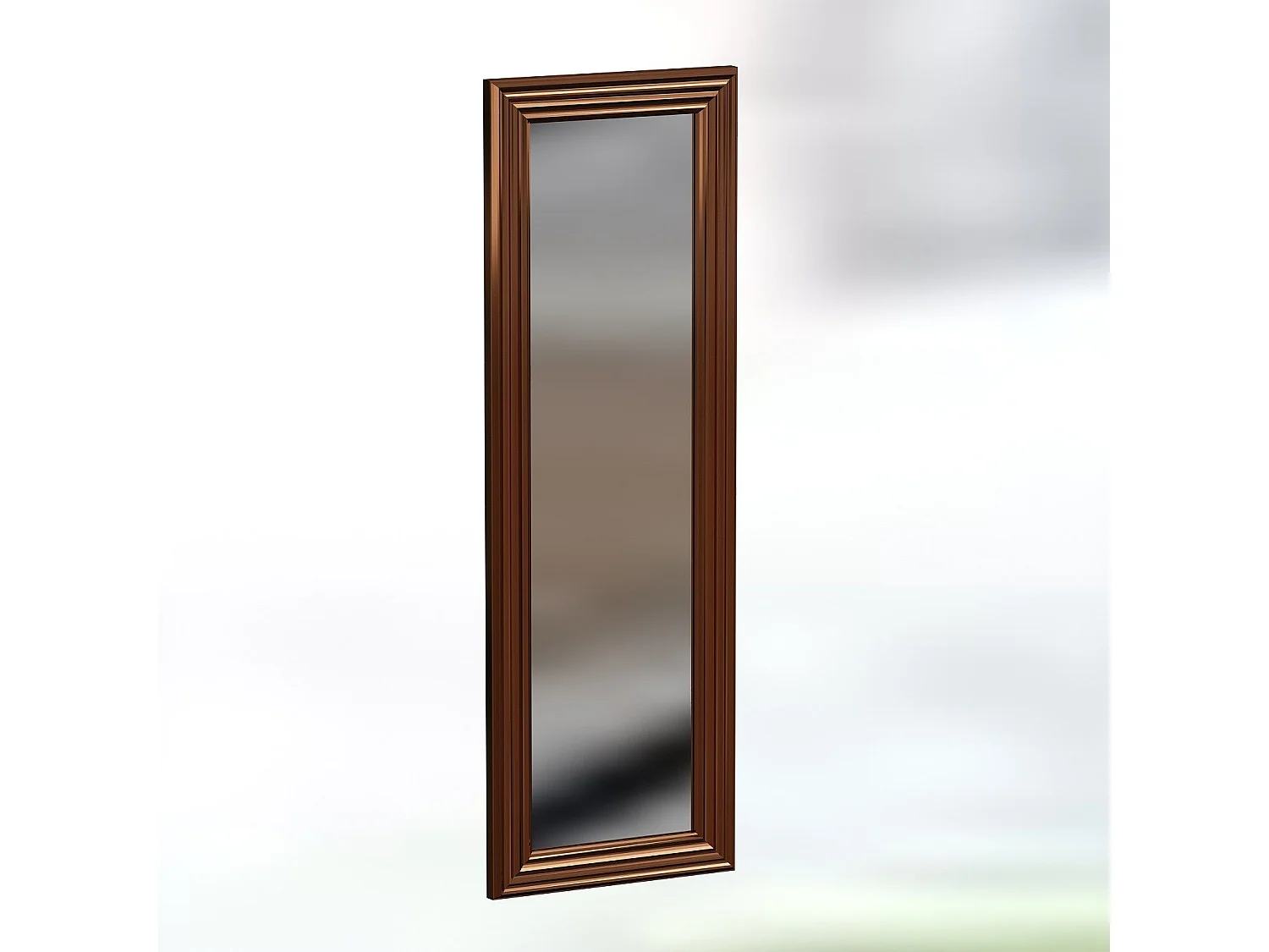 Espelho Moderno "Boos" com Moldura em Bronze - 30 x 90 x 2,2 cm para Decoração Elegante