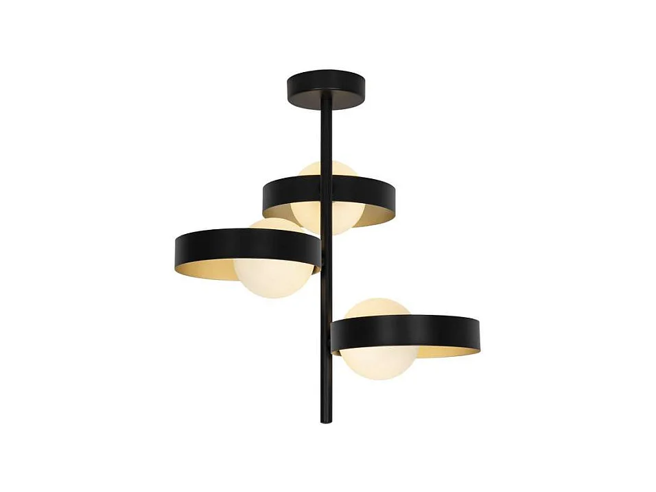 Colgante 3 luces modelo Arianna acabado negro, 43cm(alto) 40cm(ancho) 40cm(largo)
