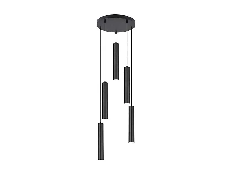 Colgante 5 luces modelo Antia acabado negro, 36cm(alto) 55cm(ancho) 55cm(fondo)