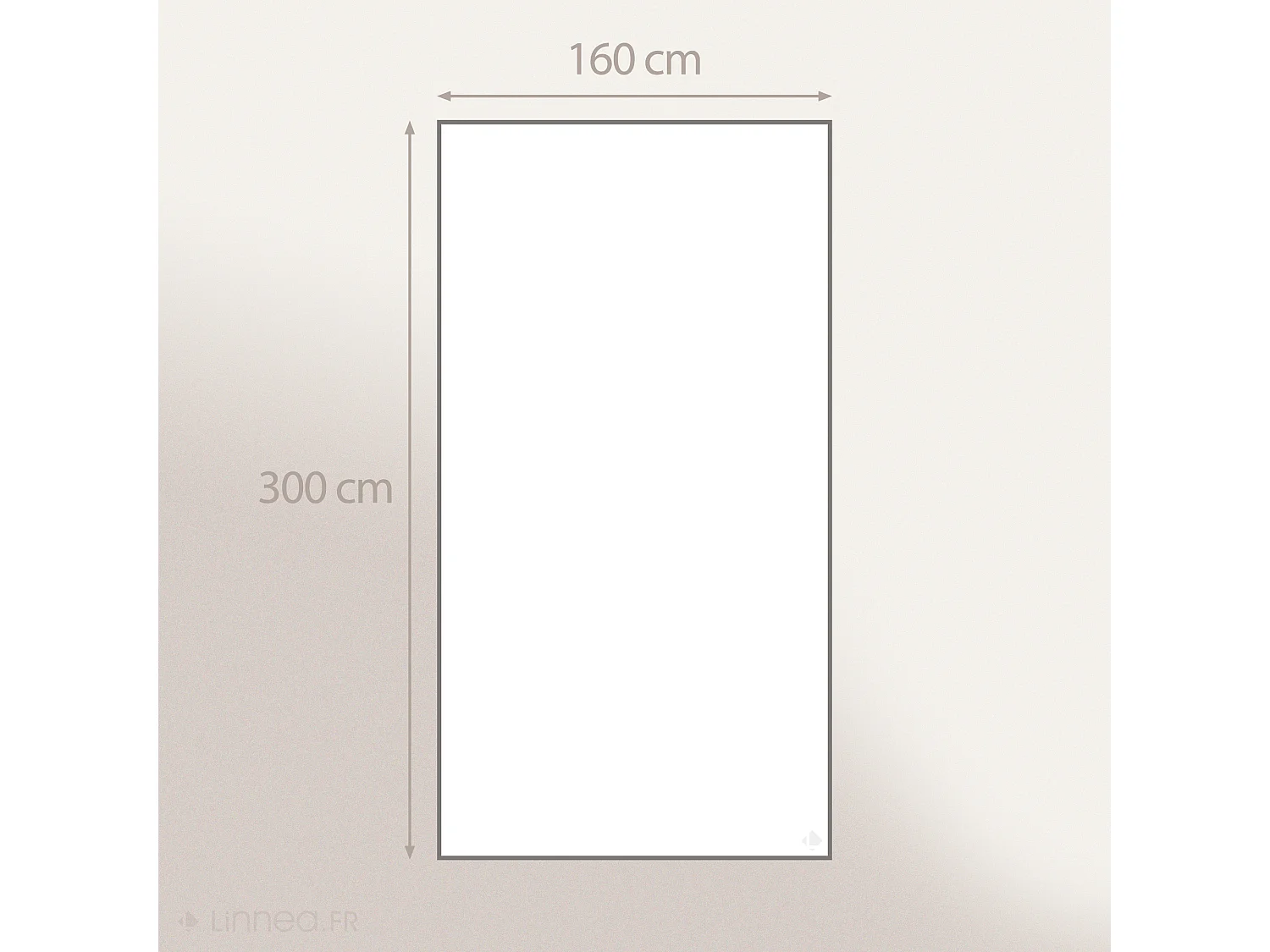 Pan de rideau 160x300 cm DEEPALI 100% lin lavé marron cognac