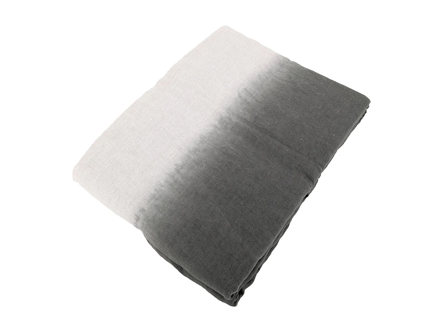 Pan de rideau 160x250 cm DEEPALI 100% lin lavé tie and dye marron café