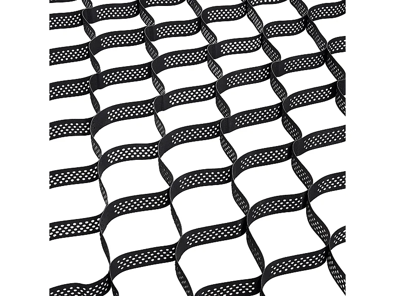 Kiesstabilisator SucceBuy, 7,6x2,9 m, Geozellulare Bodenstabilisierungsmatte, Tiefe 75 mm, Rasenrückhalt auf Stabilem Boden, für Garten