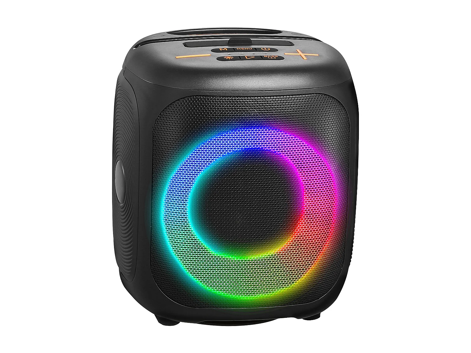 Karaoke-machine SucceBuy voor Volwassenen, 15 W, Draagbare Bluetooth-luidspreker 4 Inch met 2 Draadloze Microfoons, LED-licht, TWS-functie, Handvat