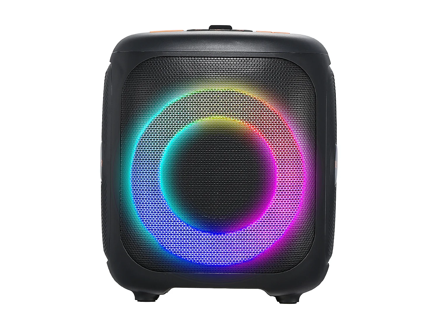Karaoke-machine SucceBuy voor Volwassenen, 15 W, Draagbare Bluetooth-luidspreker 4 Inch met 2 Draadloze Microfoons, LED-licht, TWS-functie, Handvat