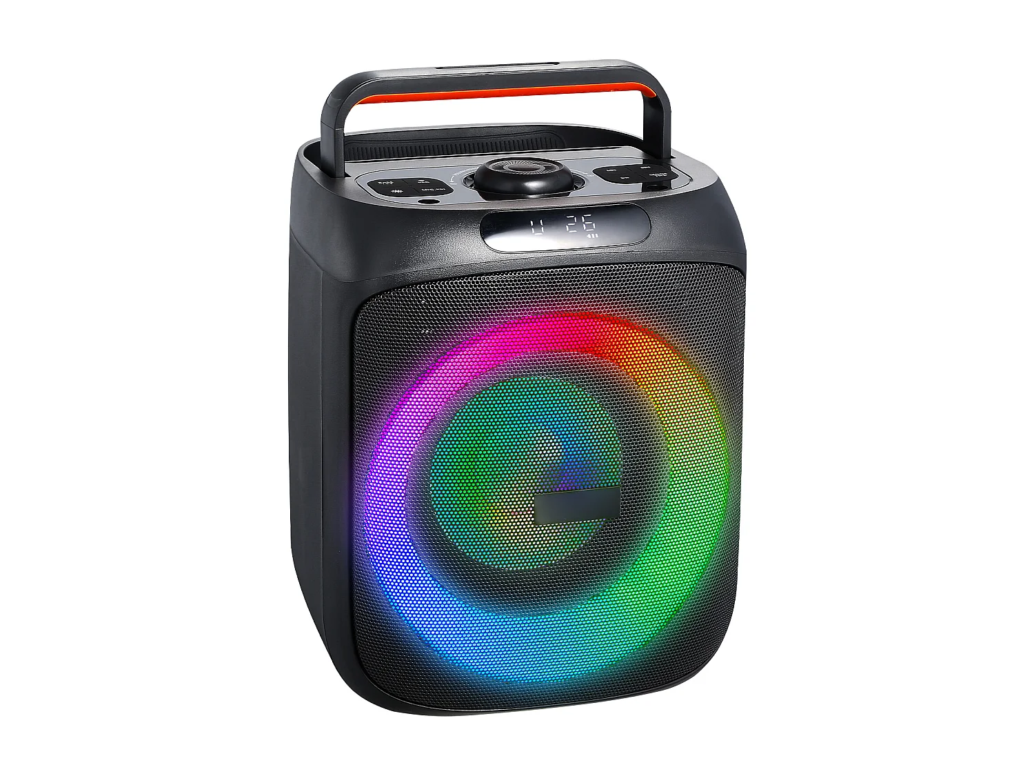 Karaoké pour Adultes SucceBuy, 30 W, Enceinte Bluetooth Portable de 6,5 Pouces avec 2 Microphones Sans Fil, Lumière LED, Fonction TWS, Poignée