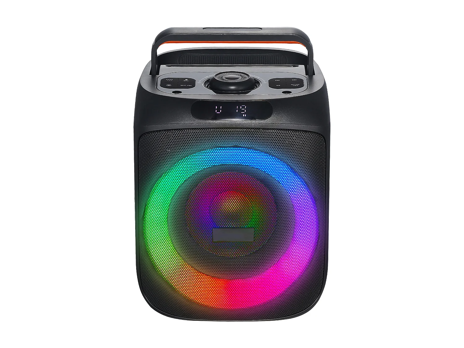 Karaoké pour Adultes SucceBuy, 30 W, Enceinte Bluetooth Portable de 6,5 Pouces avec 2 Microphones Sans Fil, Lumière LED, Fonction TWS, Poignée