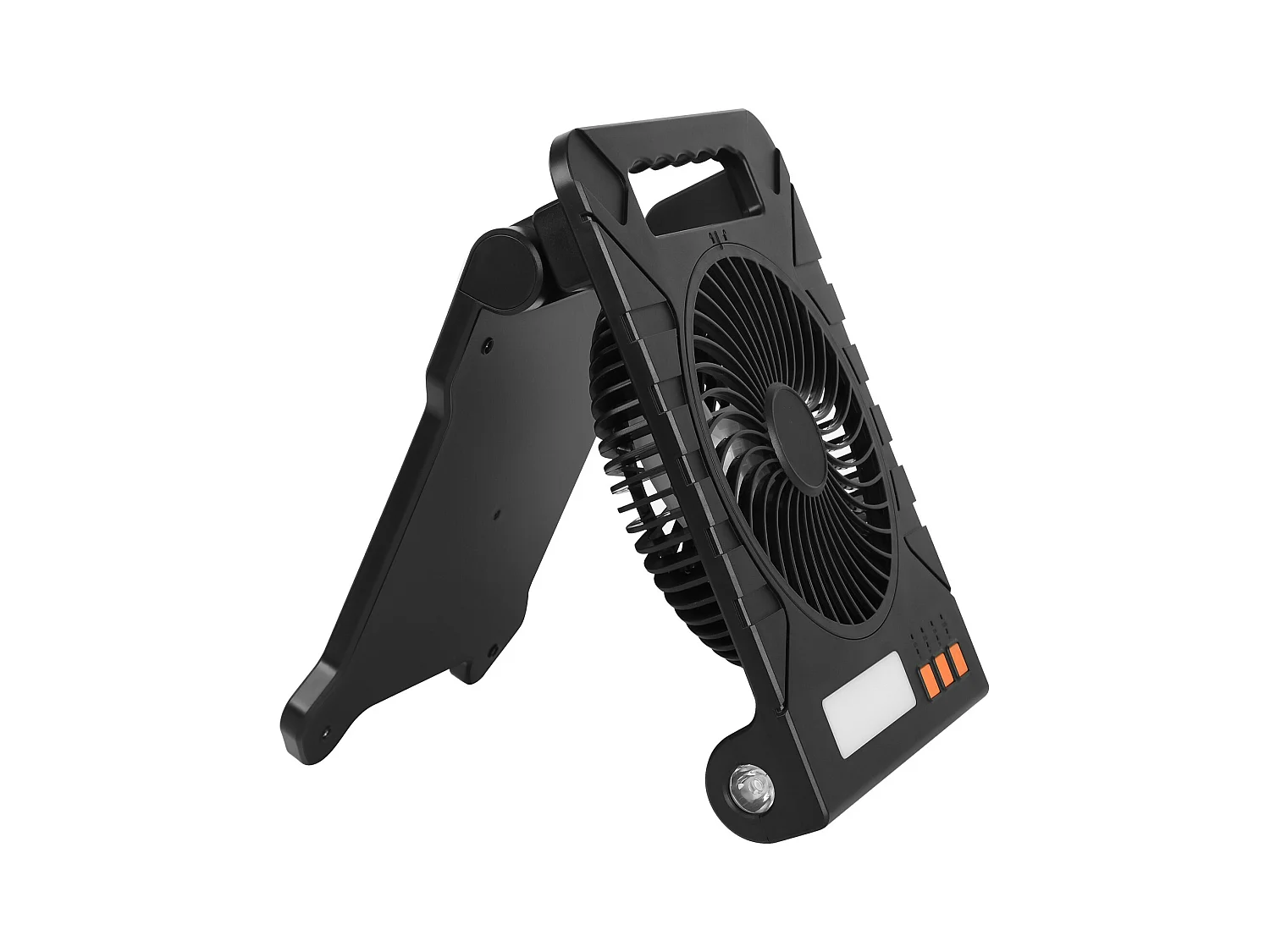 Ventilador Solar SucceBuy Portátil Recargable 10000 mAh con Iluminación LED, Panel Solar Plegable 4 W, 4 Velocidades, Temporizador, Alimentación USB