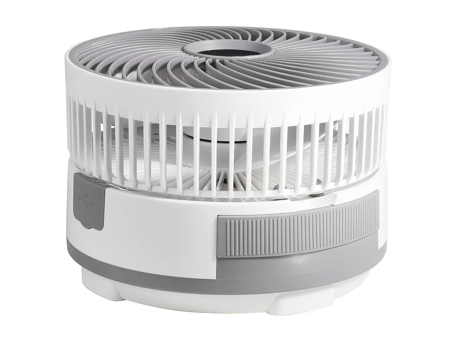 Ventilateur Oscillant SucceBuy Portable Pliable Rechargeable 20,3 cm, 3 en 1, Alimenté par Batterie, avec Télécommande, Silencieux, pour Table, 8 Vitesses
