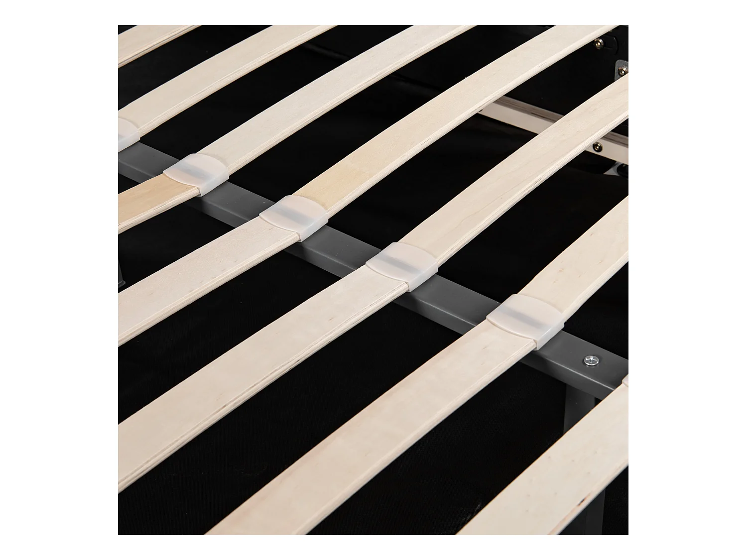 Polsterbett 160 x 200 cm mit Lattenrost und Bettkasten, mit verstellbarem Kopfteil