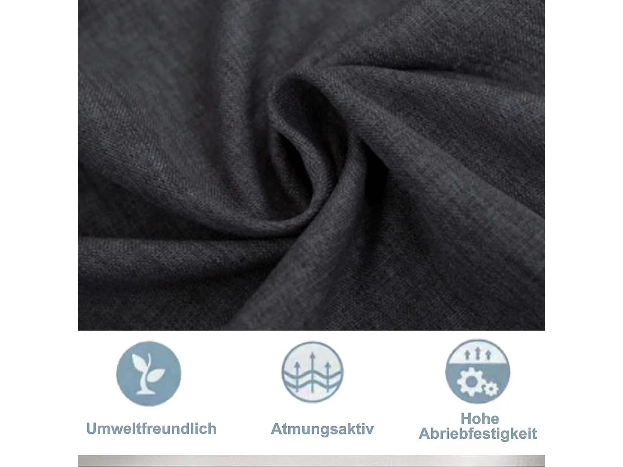 Lit Double Rembourré 140x200cm, Cadre De Lit Avec LED Et Prise USB, Sommier à Lattes, Gris