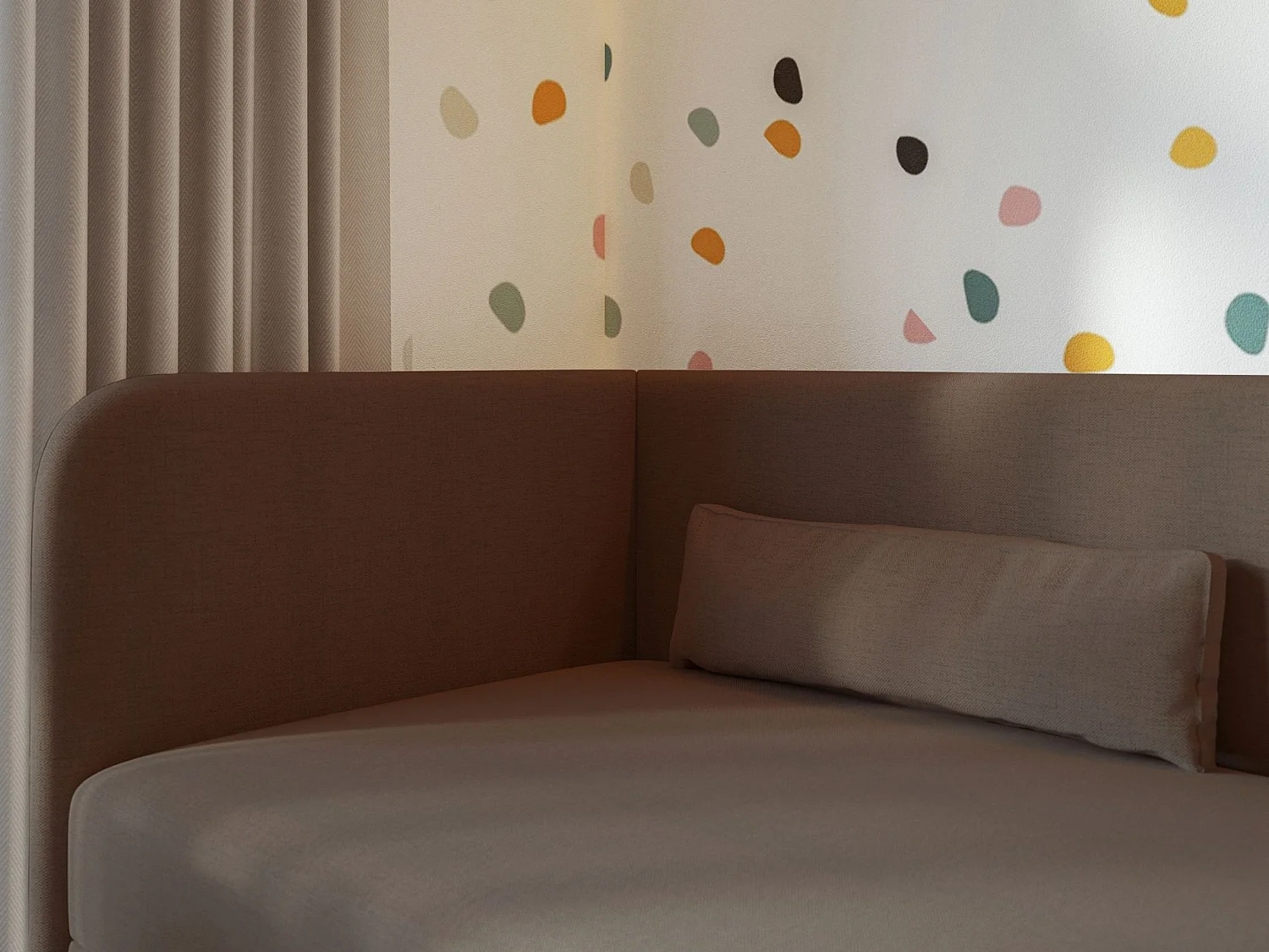 Lit ado avec rangement - olive - brun foncé - CALMMO