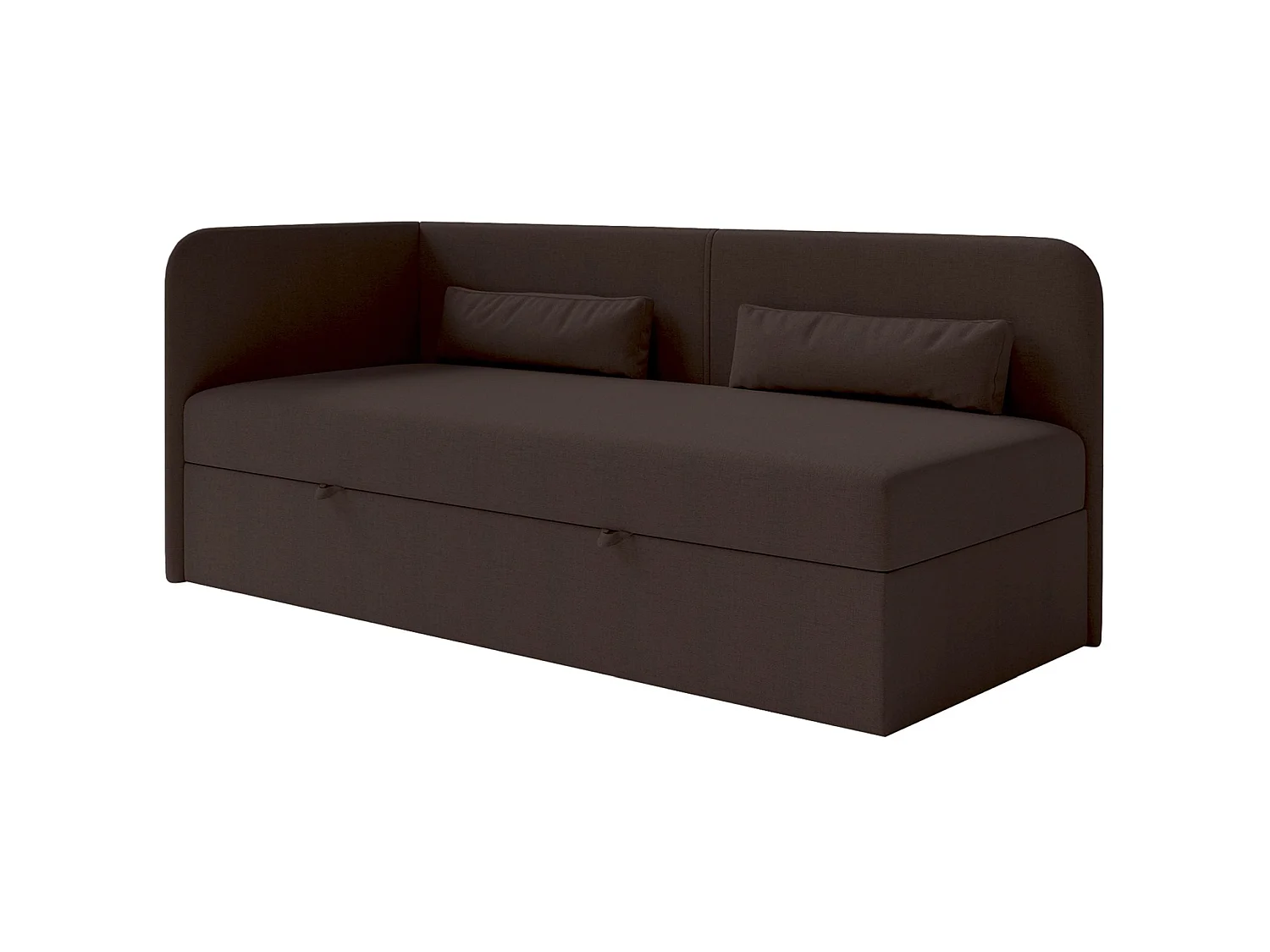 Lit ado avec rangement - olive - brun foncé - CALMMO