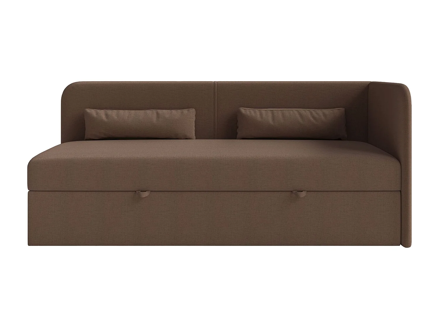 Lit ado avec rangement - olive - brun foncé - CALMMO