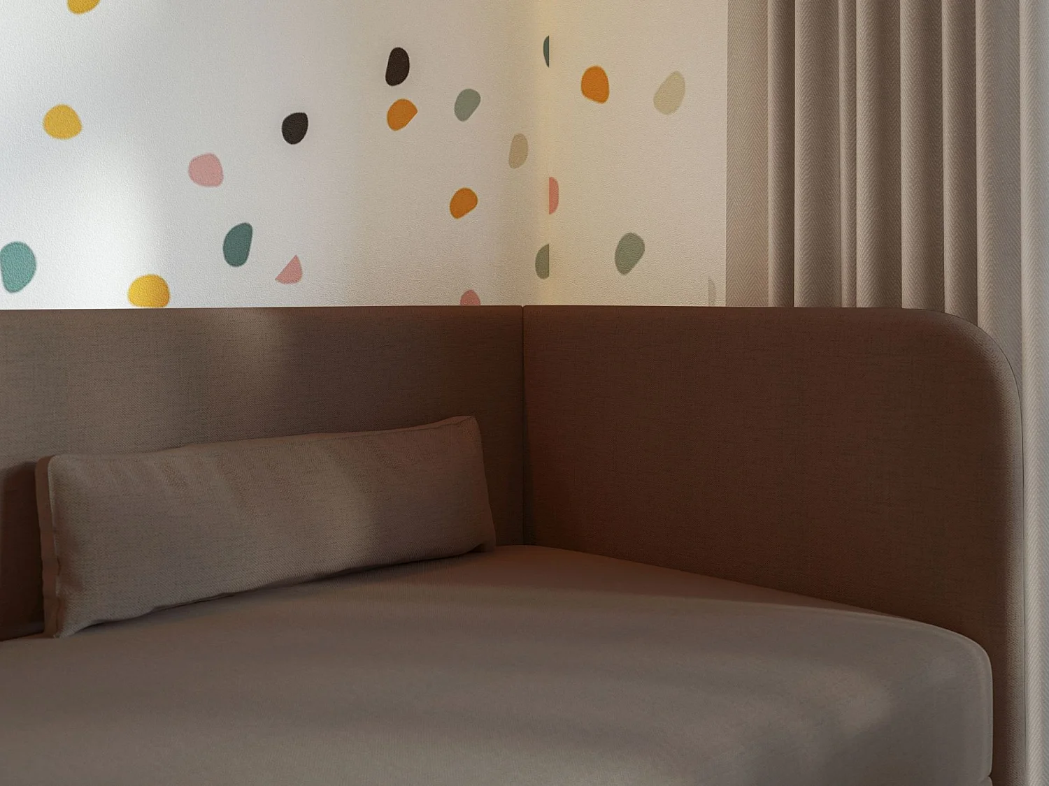 Lit ado avec rangement - olive - brun foncé - CALMMO