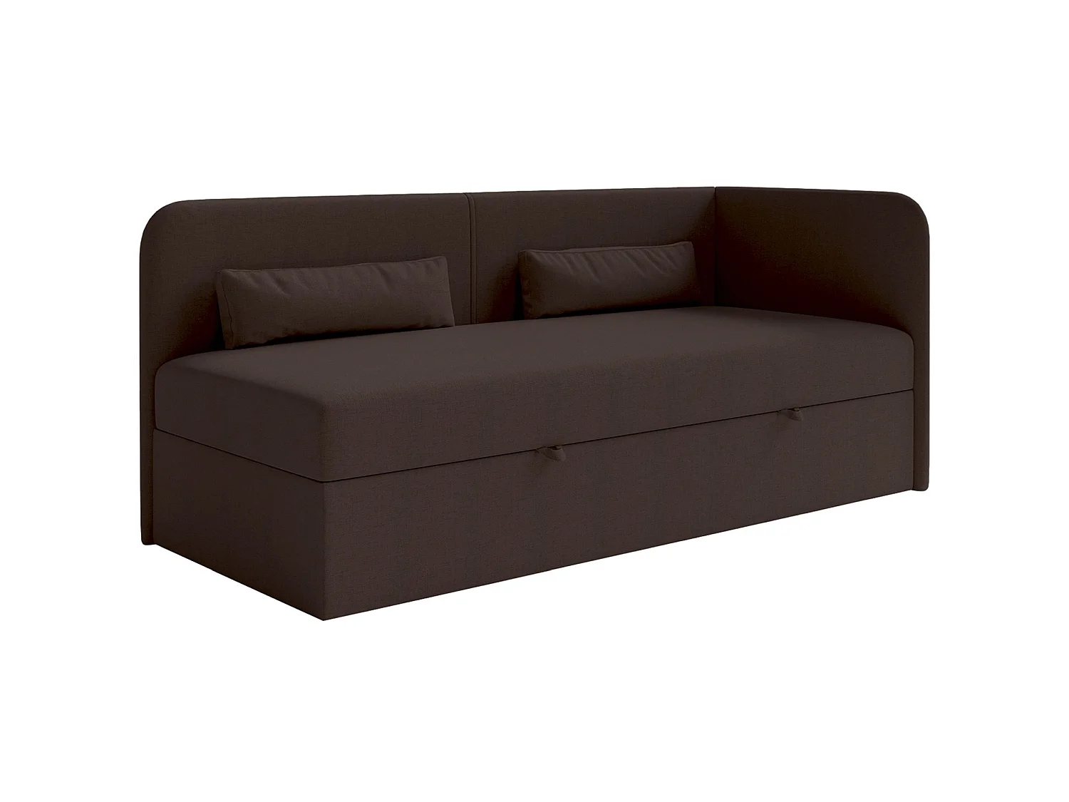 Lit ado avec rangement - olive - brun foncé - CALMMO