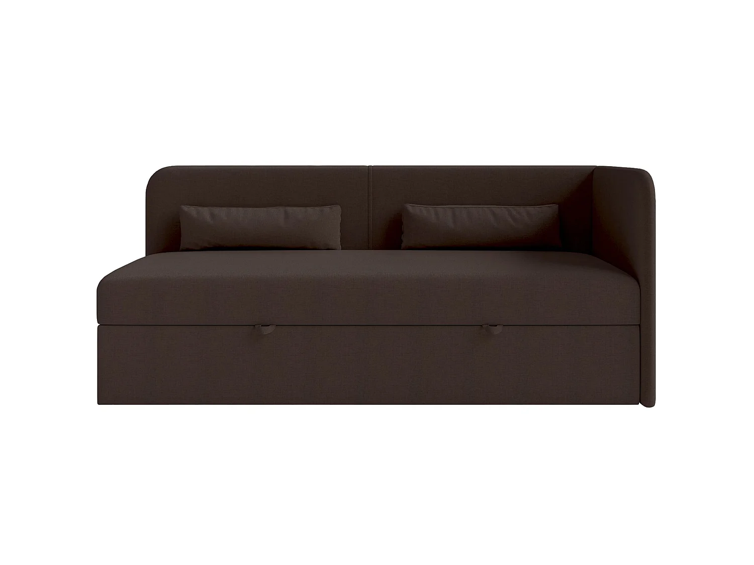 Lit ado avec rangement - olive - brun foncé - CALMMO