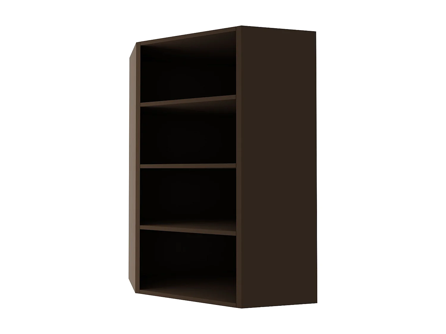 ECKHÄNGESCHRANK Brerra RAL 9001 creme Hochglanz / Lava Matt 60 / 60 / 96cm