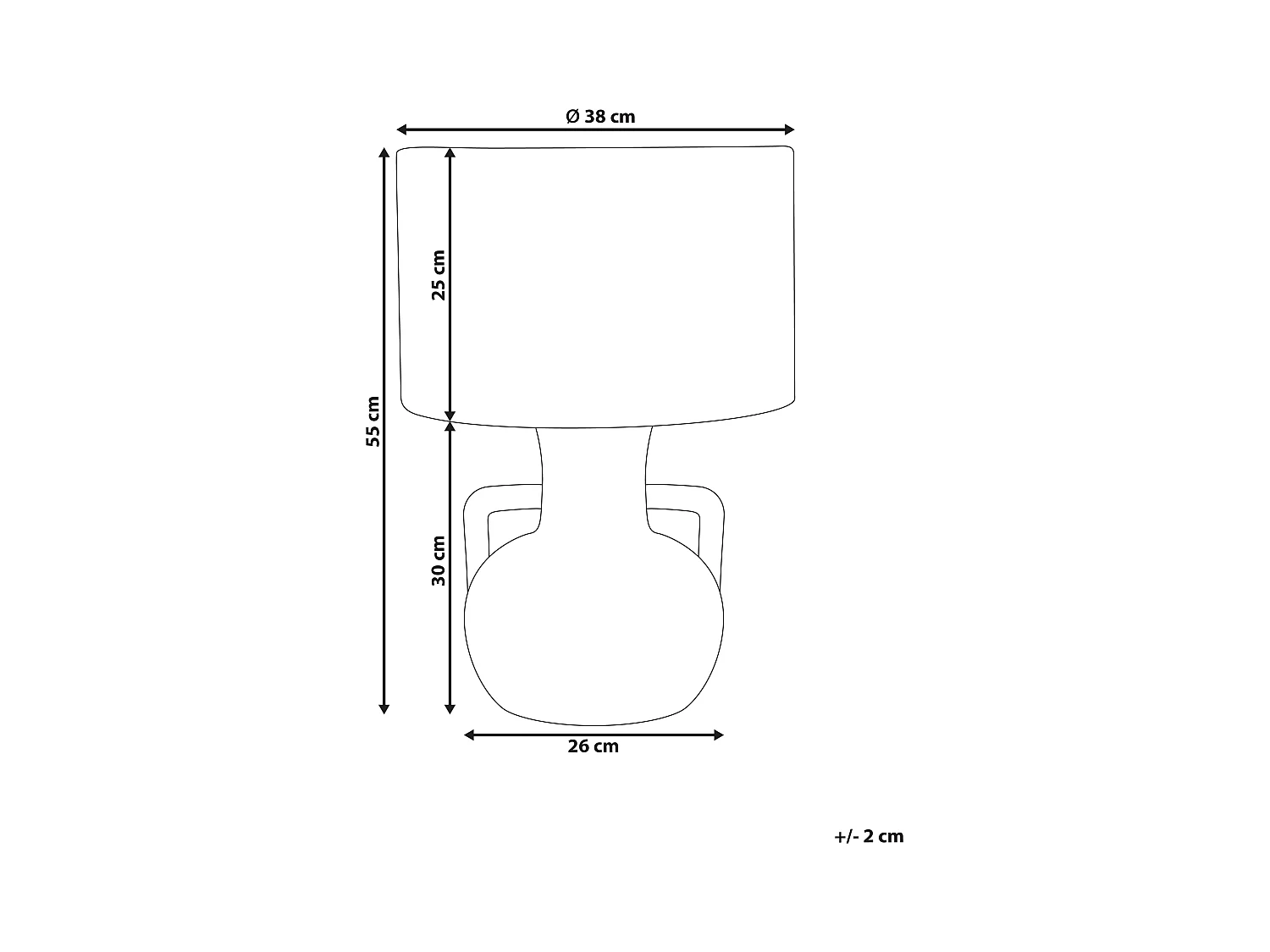 Lampe à poser RENARD Corde en papier Naturel