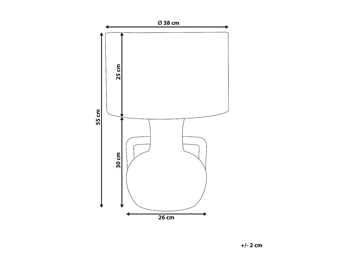 Lampe à poser RENARD Corde en papier Naturel