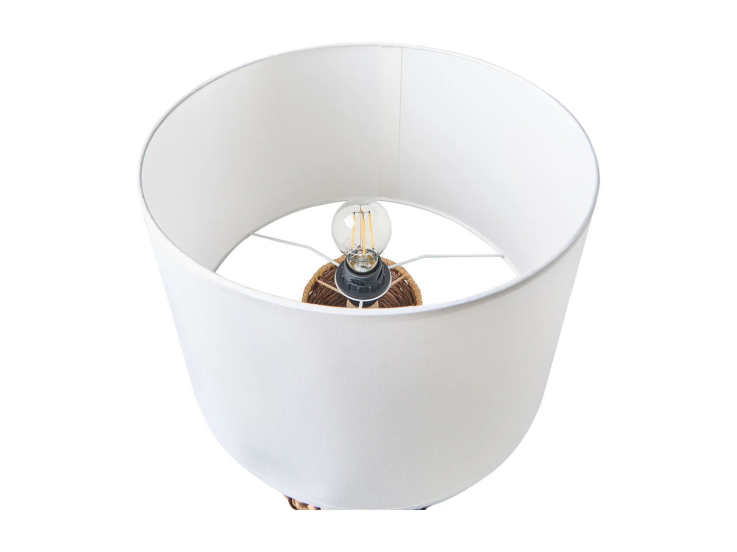 Lampe à poser RENARD Corde en papier Naturel