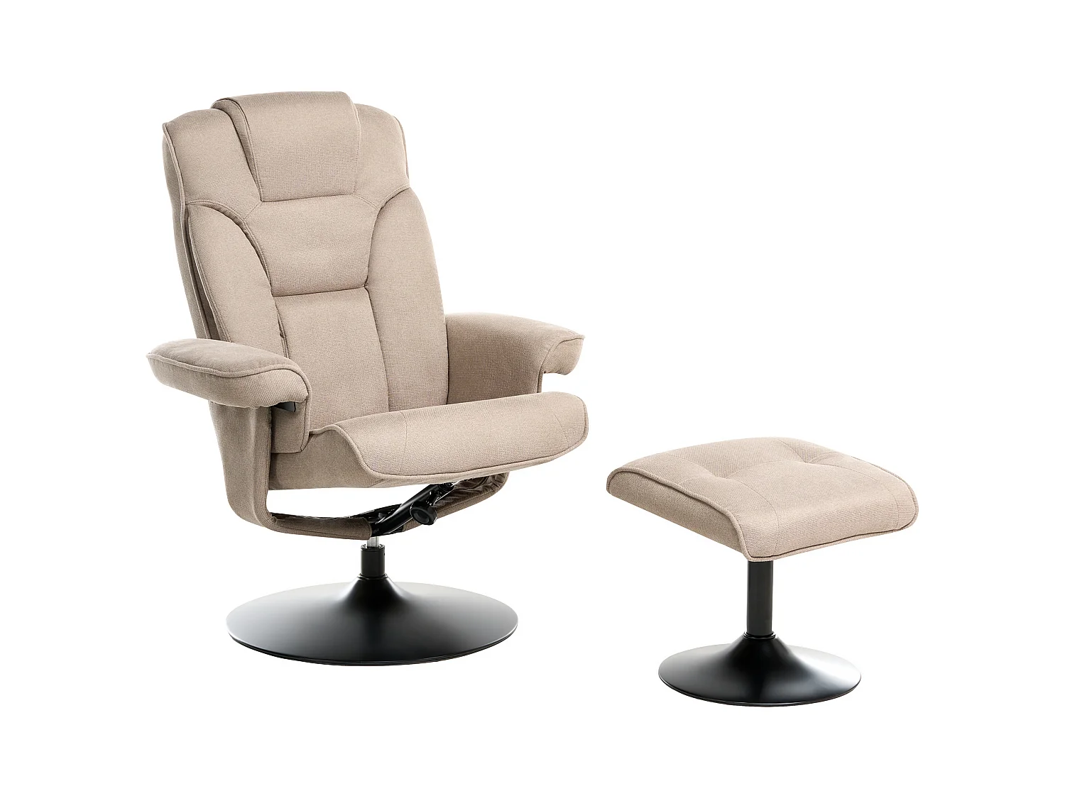 Fauteuil inclinable NYKS Tissu Taupe