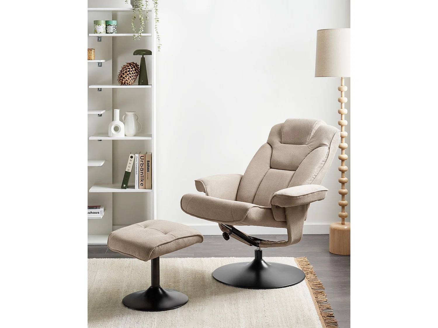 Fauteuil inclinable NYKS Tissu Taupe