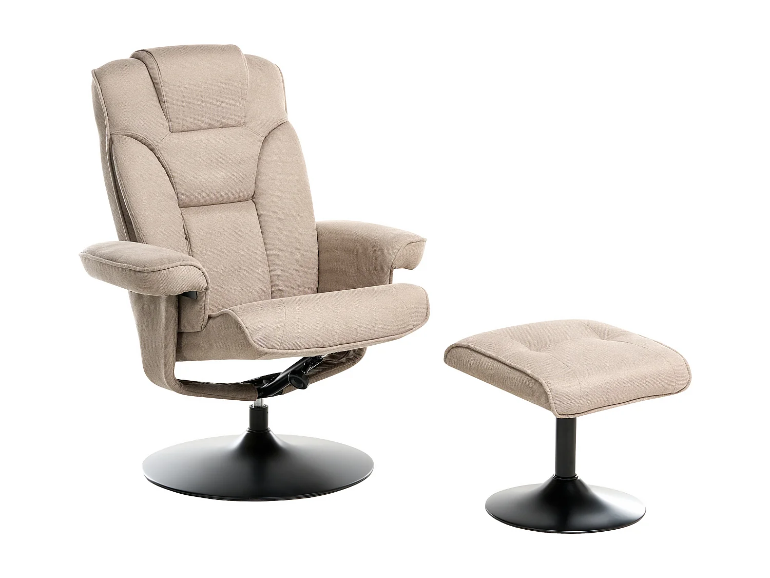 Fauteuil inclinable NYKS Tissu Taupe