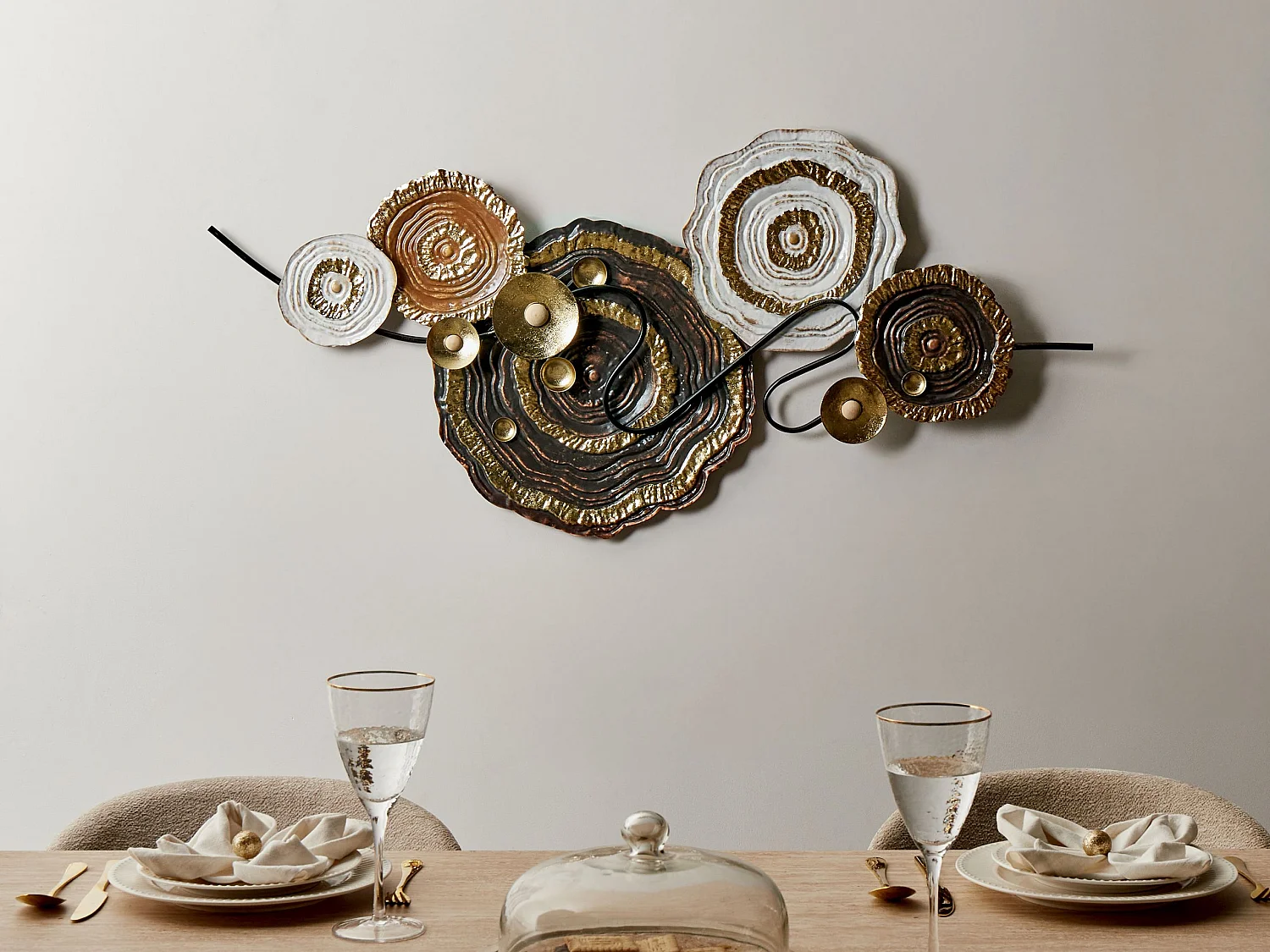 Décoration murale IRIDIUM Métal 55 cm Multicolore