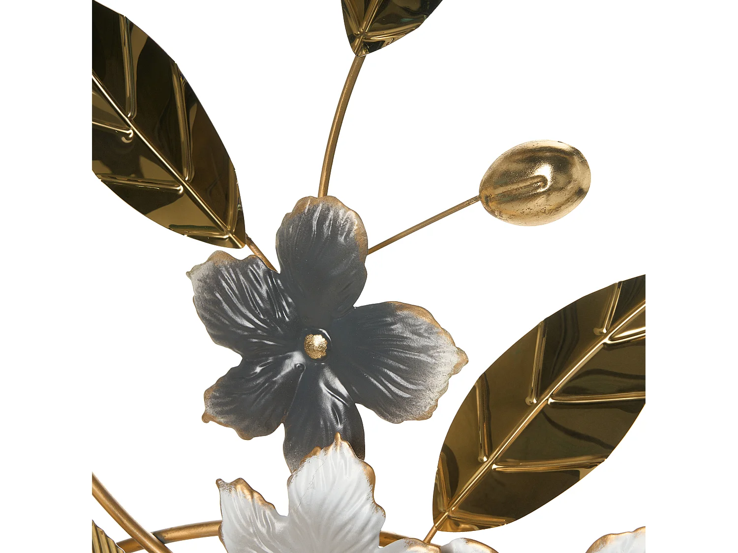 Décoration murale Feuille DYSPROSIUM Métal 61 cm Doré