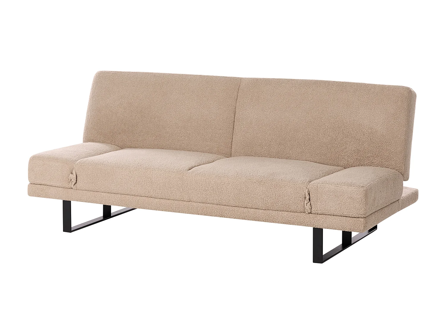 Canapé-lit 2 places YORK Bouclé Beige sable