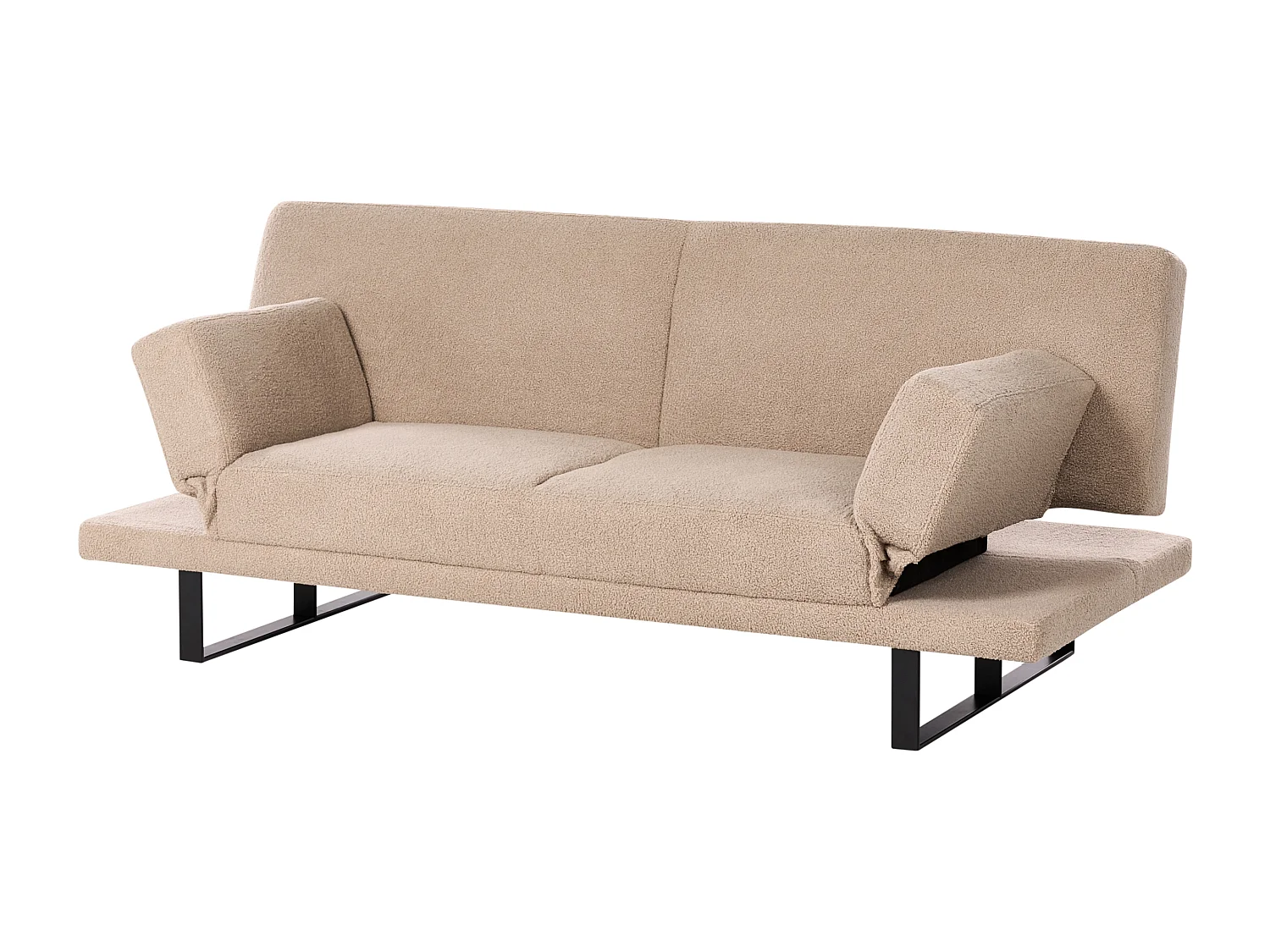 Canapé-lit 2 places YORK Bouclé Beige sable