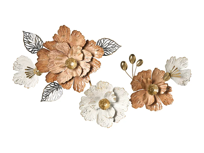 Décoration murale Fleur CAESIUM Métal 95 cm Multicolore