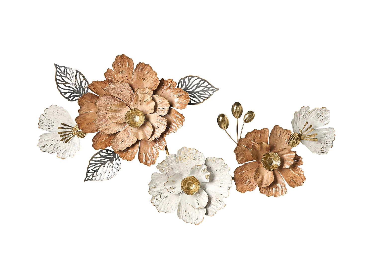 Décoration murale Fleur CAESIUM Métal 95 cm Multicolore